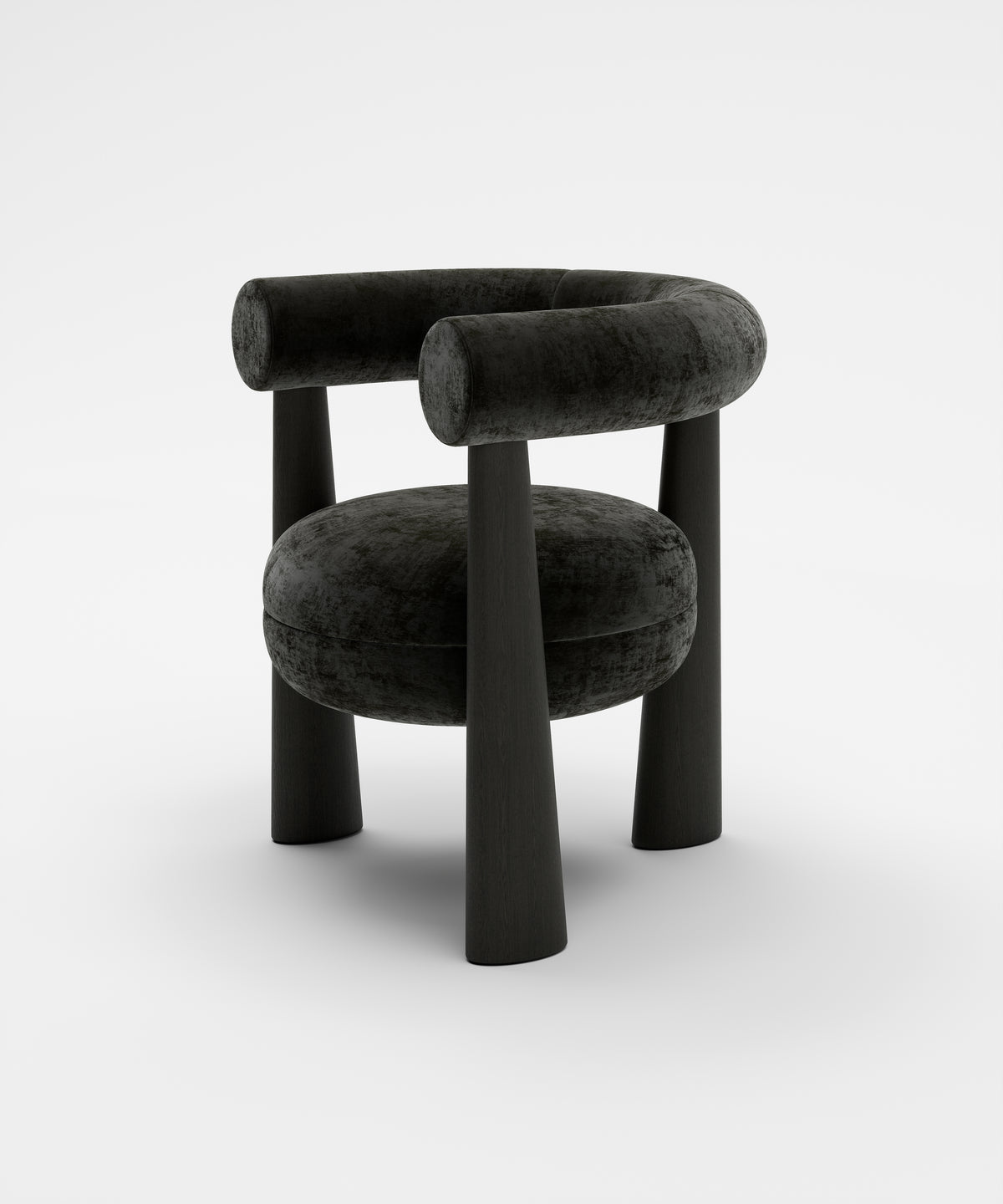 Club Chair Mohair Velvet-6