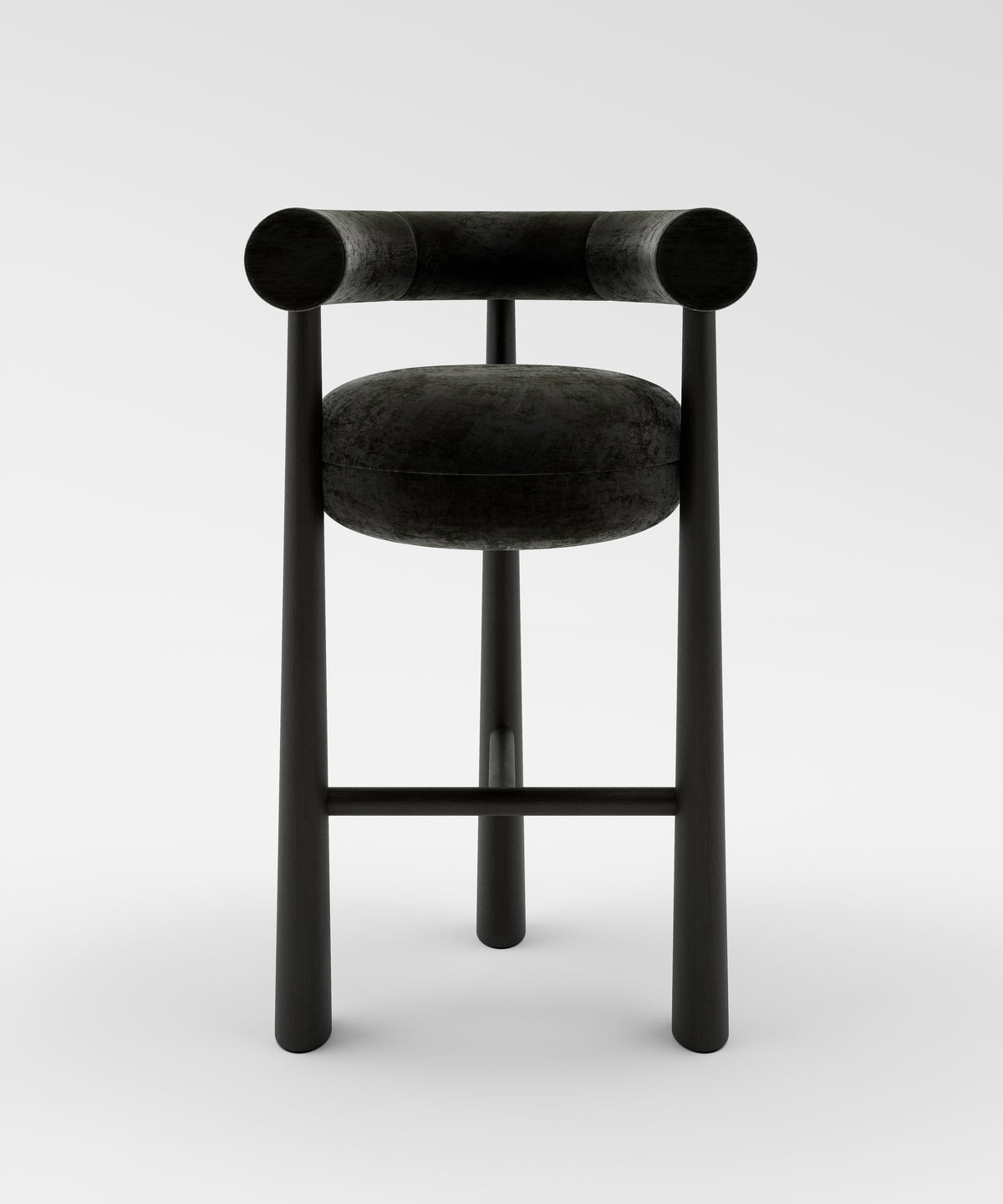Club Barstool Mohair Velvet-11