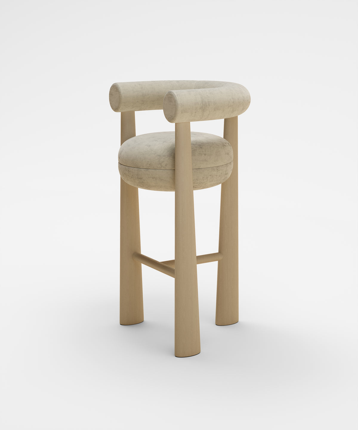 Club Barstool Mohair Velvet-5
