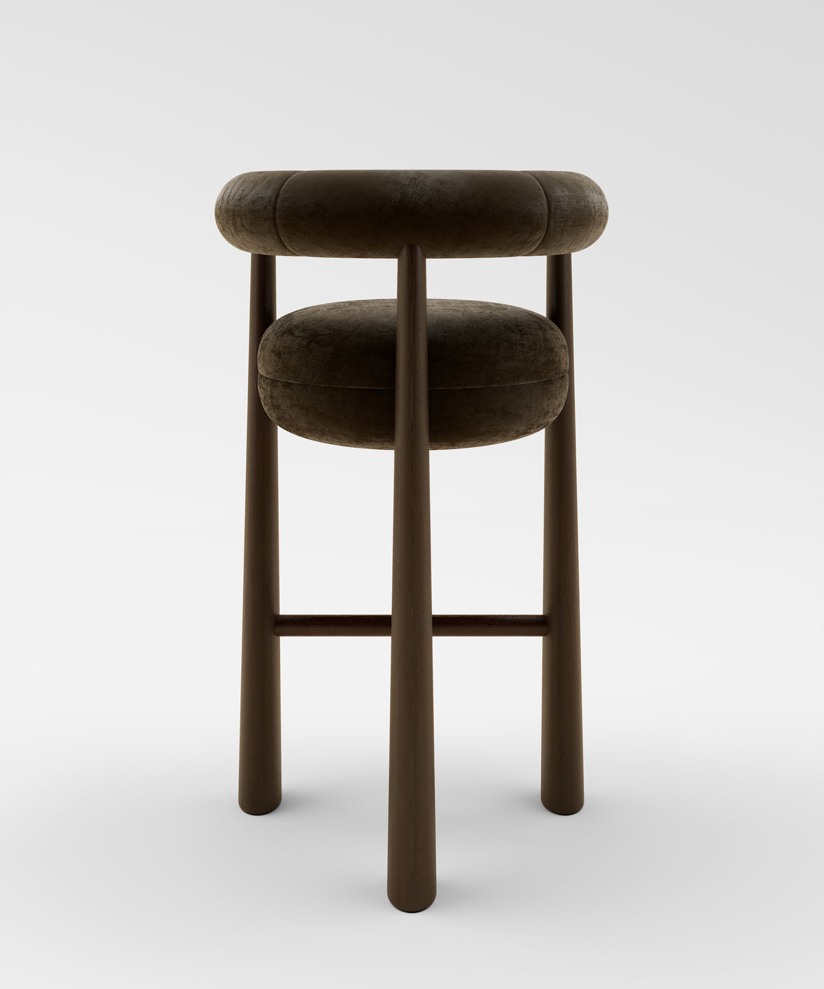 Club Barstool Mohair Velvet