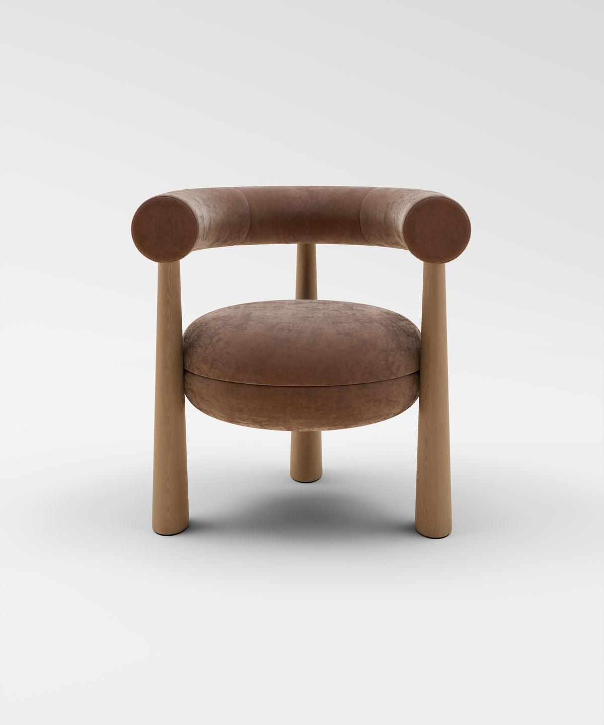 Club Chair Mohair Velvet-4