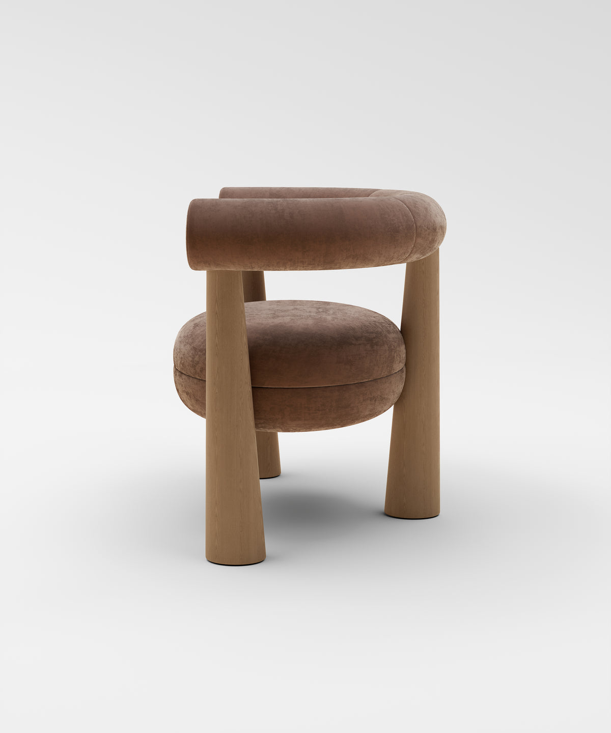 Club Chair Mohair Velvet-5