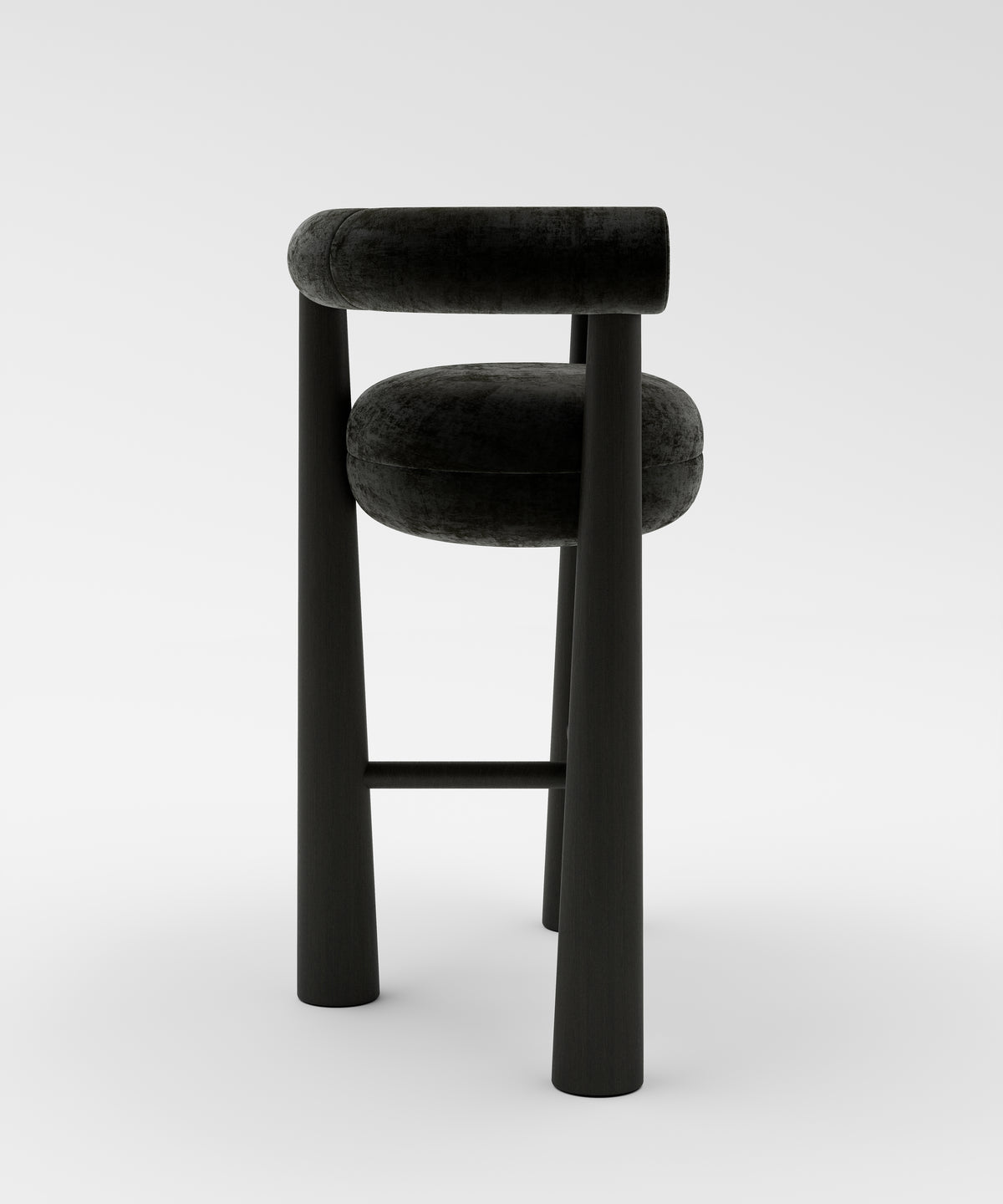 Club Barstool Mohair Velvet-12
