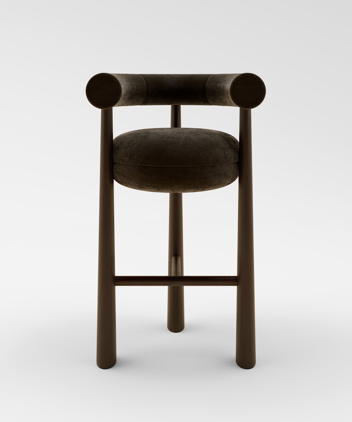 Club Barstool Mohair Velvet-4